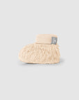 Booties in organic cotton fur - Sand