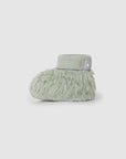 Booties in organic cotton fur - Sage