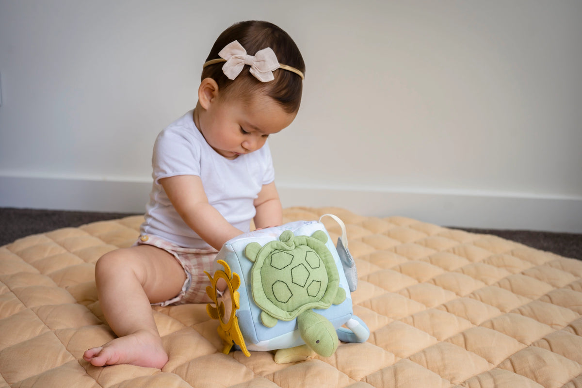 Organic Ocean Activity Cube Developmental Toy