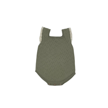 Freya Knit Romper Green