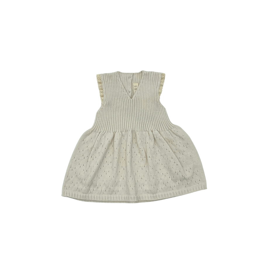 Ballet Knit Dress Cream