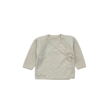 Versalles Knit Long Sleeve Kimono Cream