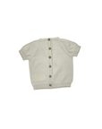 Roy Knit Short Sleeve Top Cream