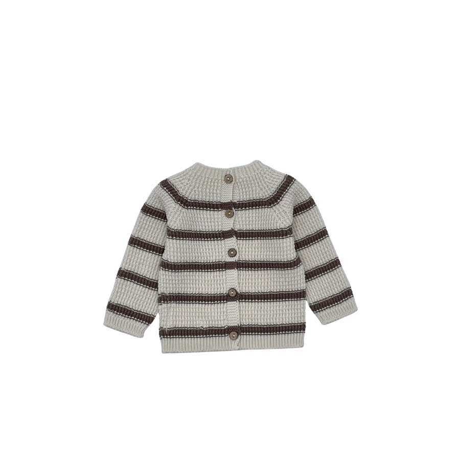 Bocchi Knit Cardigan Cream/Chocolate