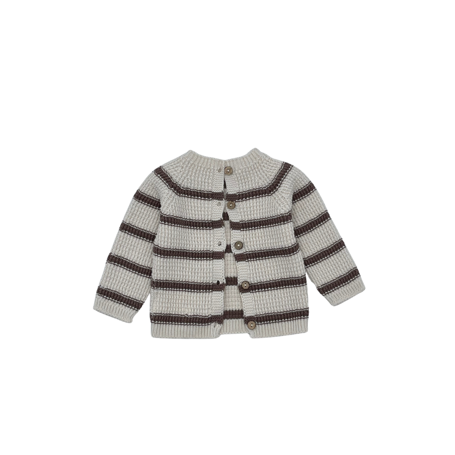 Bocchi Knit Cardigan Cream/Chocolate