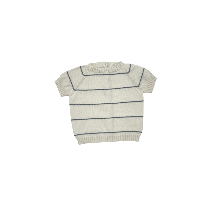 Sage Knit Short Sleeve Top Ocean