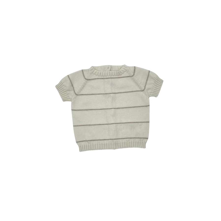 Sage Knit Short Sleeve Top Toasted