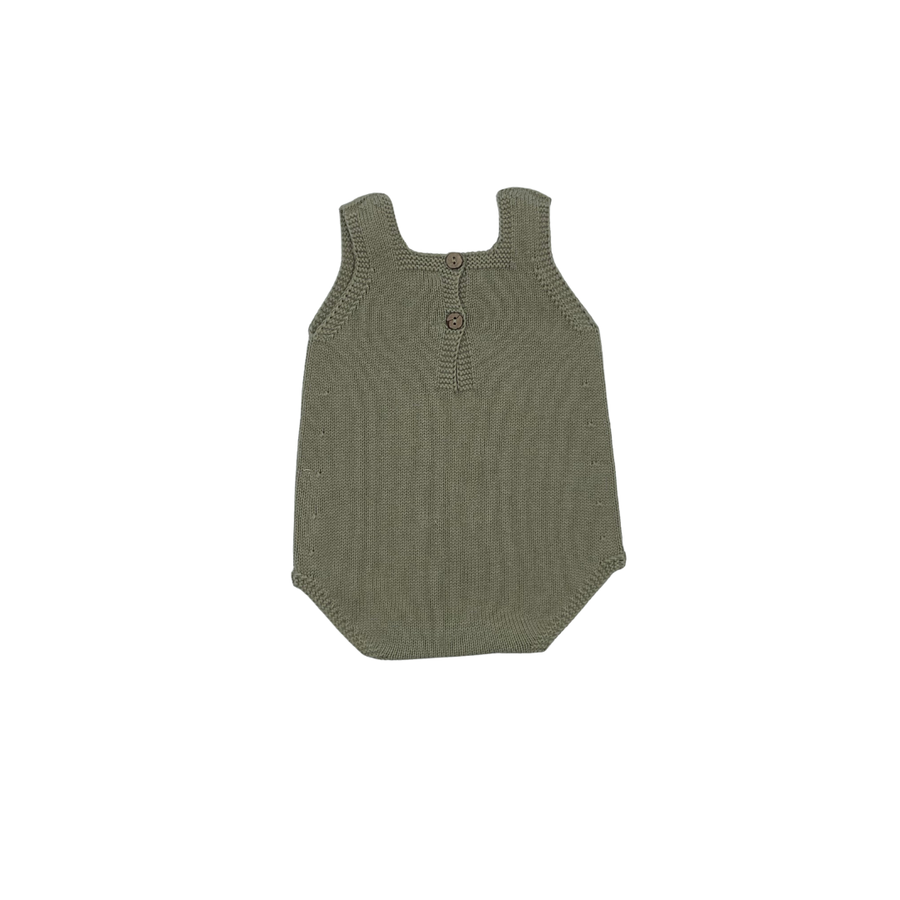 Rhodes Knit Romper Green