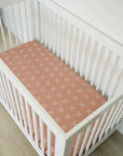 Mebie Baby Crib Sheet - Peachy