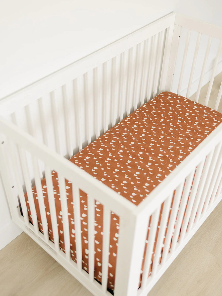 Mebie Baby Fitted Crib Sheet - Arches