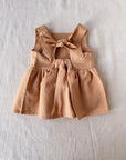 Arabella Baby Dress / Linen - Cinnamon