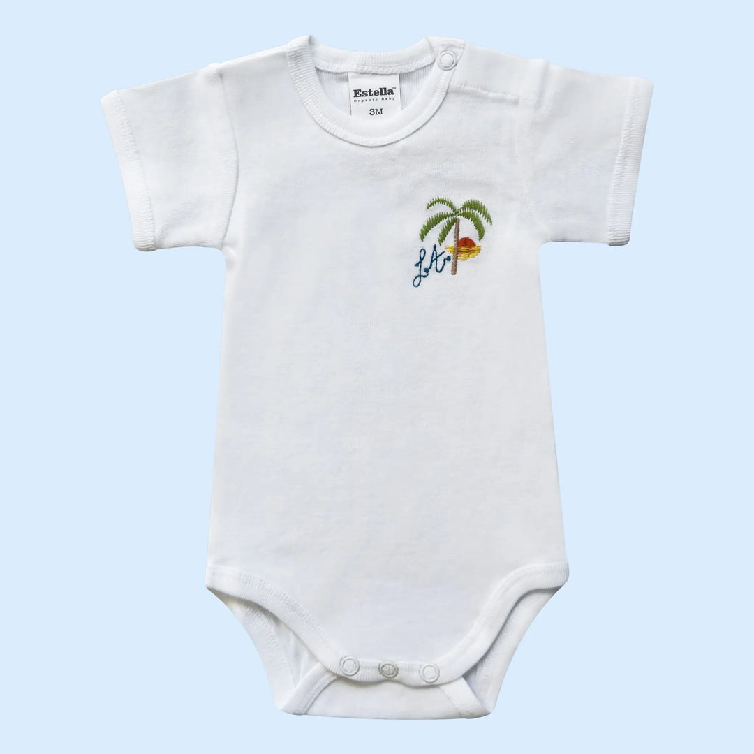 Organic Baby Onesie - LA Embroidery