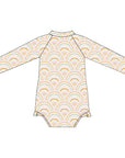 Boho Rainbows Long Sleeve Swimsuit