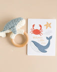 Teether & Rattle Cotton Crochet - Whale