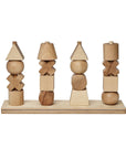 Stacking Montessori Toy - Natural