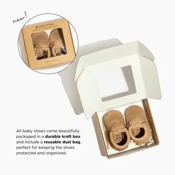 Zion Oxford Baby Shoe (Hard Sole) - Size 3