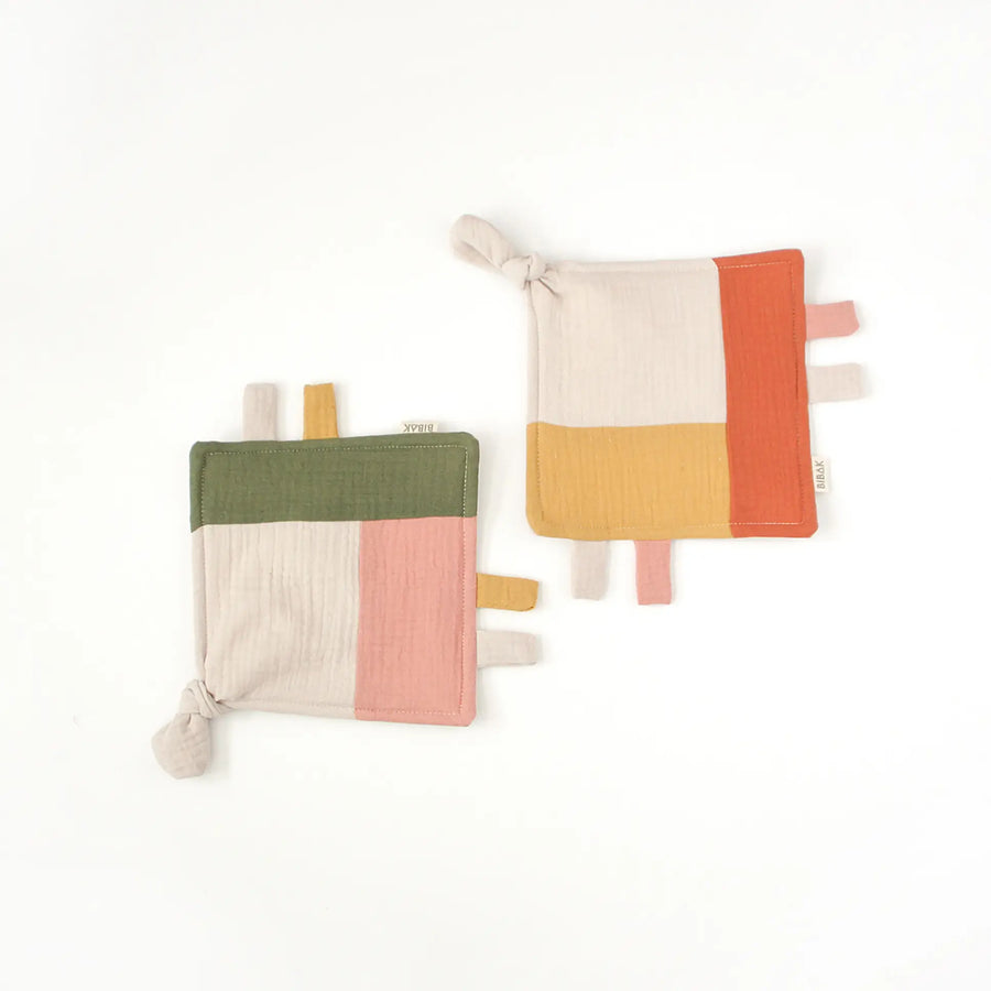 Squares Terracotta Sensory Blanket