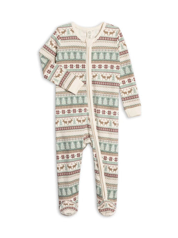 Peyton  Zipper Sleeper - Fairisle