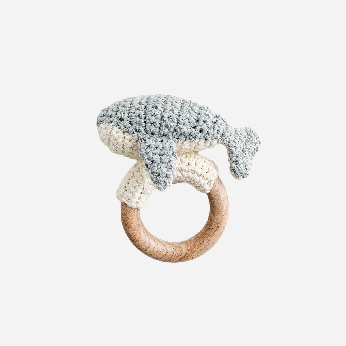 Teether & Rattle Cotton Crochet - Whale