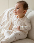 Peyton Zipper Sleeper - Bear / Truffle + Thyme