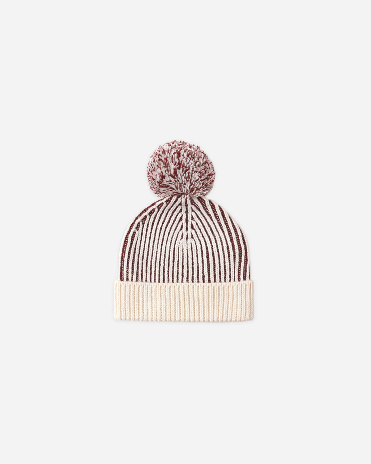 Beanie Black Cherry Stripe