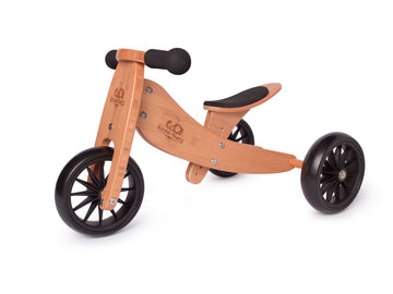 Tiny Tot 2-in-1 Wooden Balance Bike Bamboo