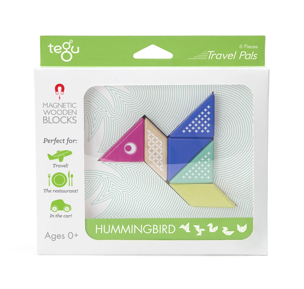 Magnetic Wooden Block Set - Hummingbird