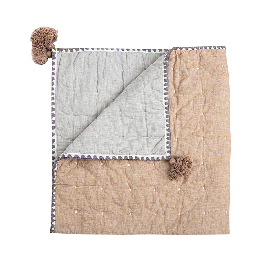 Crane Baby - Ezra Copper Quilted Blanket