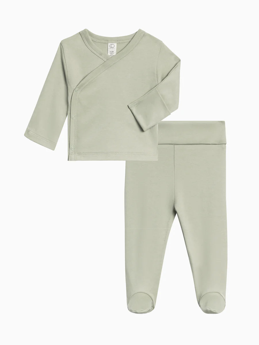 Riley 2 Piece Kimono Set - Mint