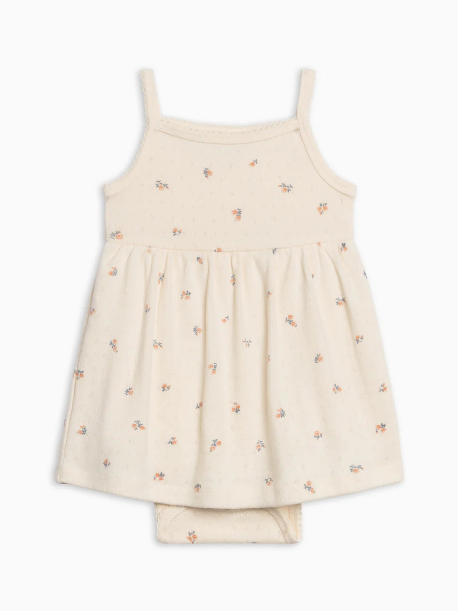 Soleil Pointelle Bodysuit Dress - Maris Floral / Ivory
