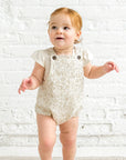 Alani Linen Bubble Overalls - Floral