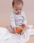 Muslin Swaddle in Organic Cotton - Honey Bear Bees