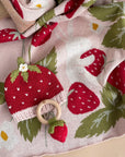 Strawberry & Bunny Blanket Organic Baby