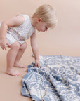 Nautical Summer & Ocean Organic Cotton Blanket