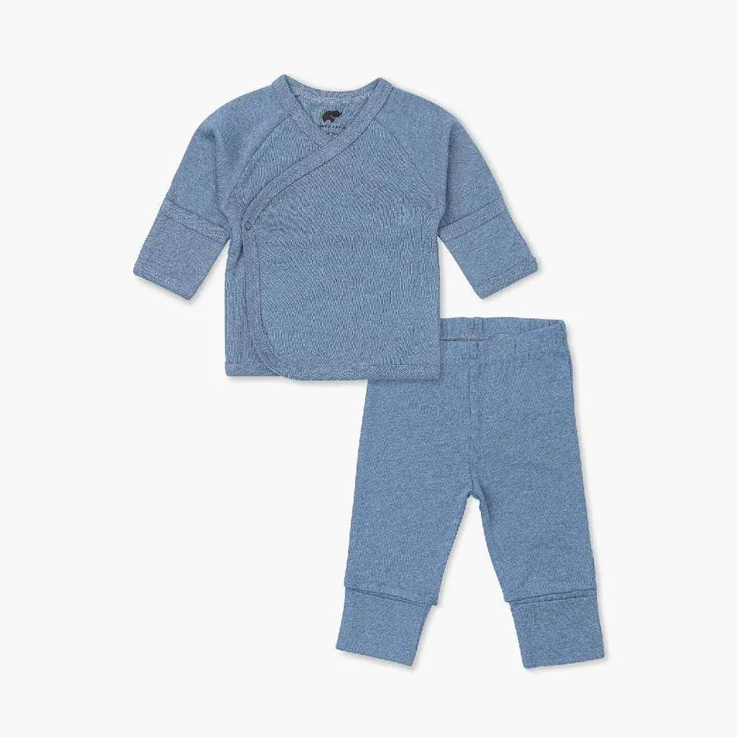 Hello Baby Set - Blue Heather