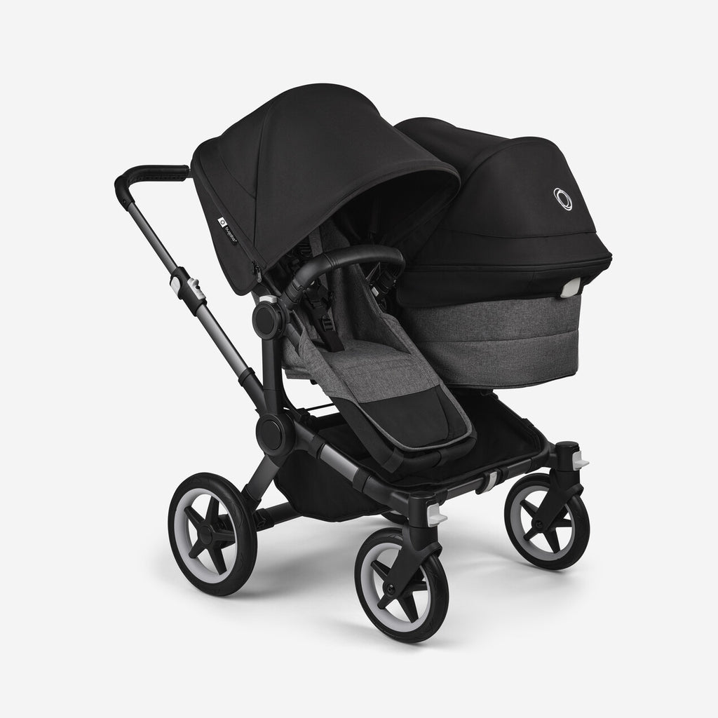 bugaboo donkey sun canopy grey melange Bugaboo Donkey 5 Duo Bassinet and Seat Stroller (SPECIAL ORDER ITEM)