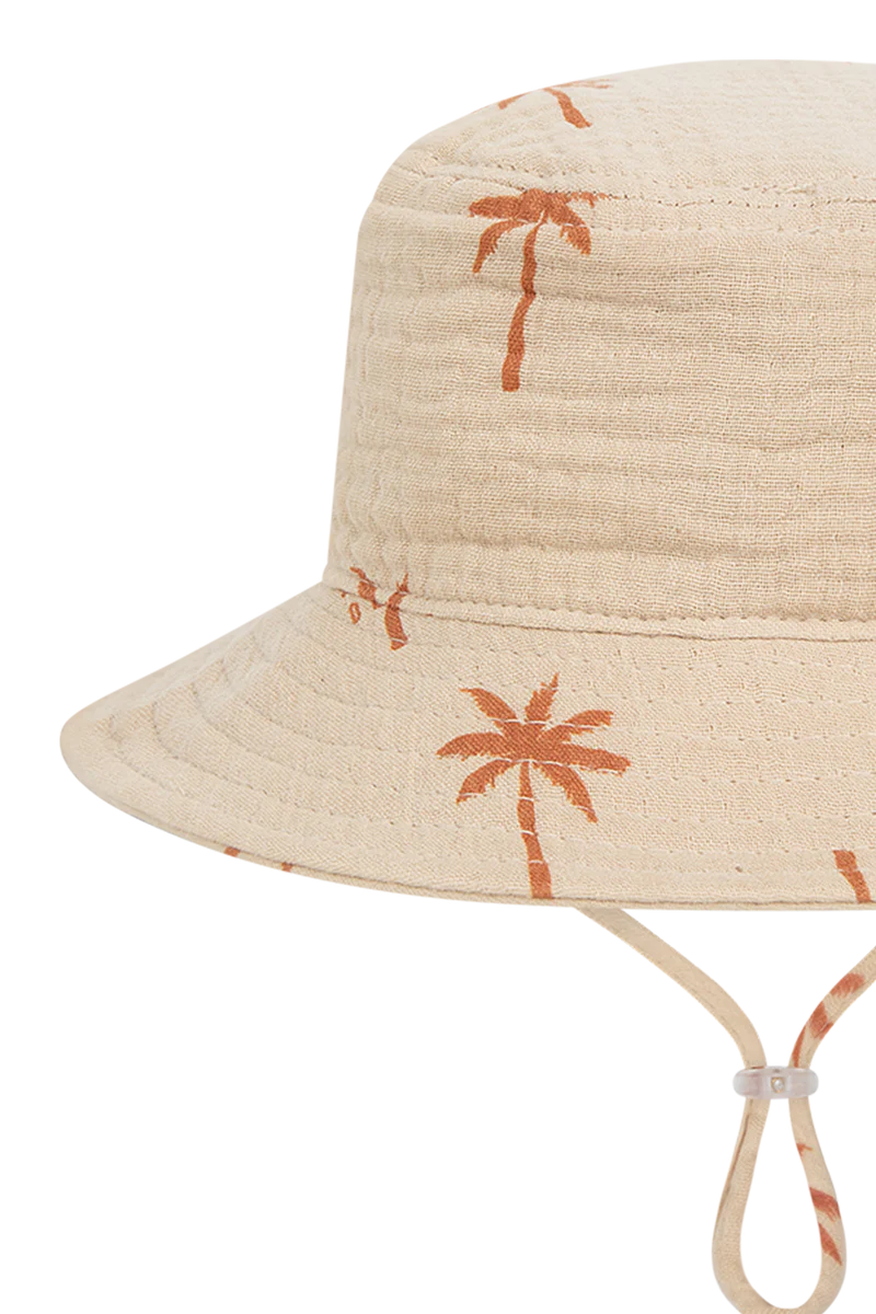Avoca Bucket Hat - Sand/Palms