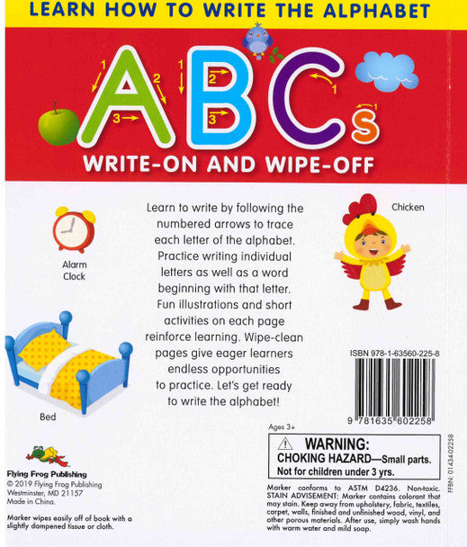 ABC write on and wipe off book