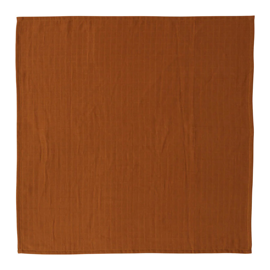 Muslin Square - Leopard - 3 Pcs/Pack - Clay