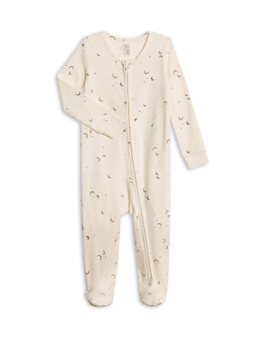 Peyton  Zipper Sleeper -  Moon / Taupe