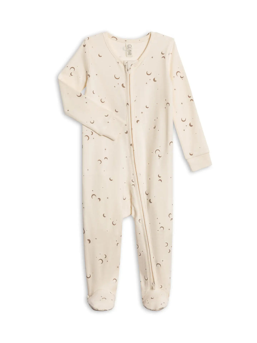 Peyton  Zipper Sleeper -  Moon / Taupe