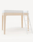 Perch Twin Loft Bed - White/Birch (Special Order Item)