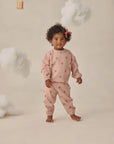 Waffle Sweater Set Pink Daisy