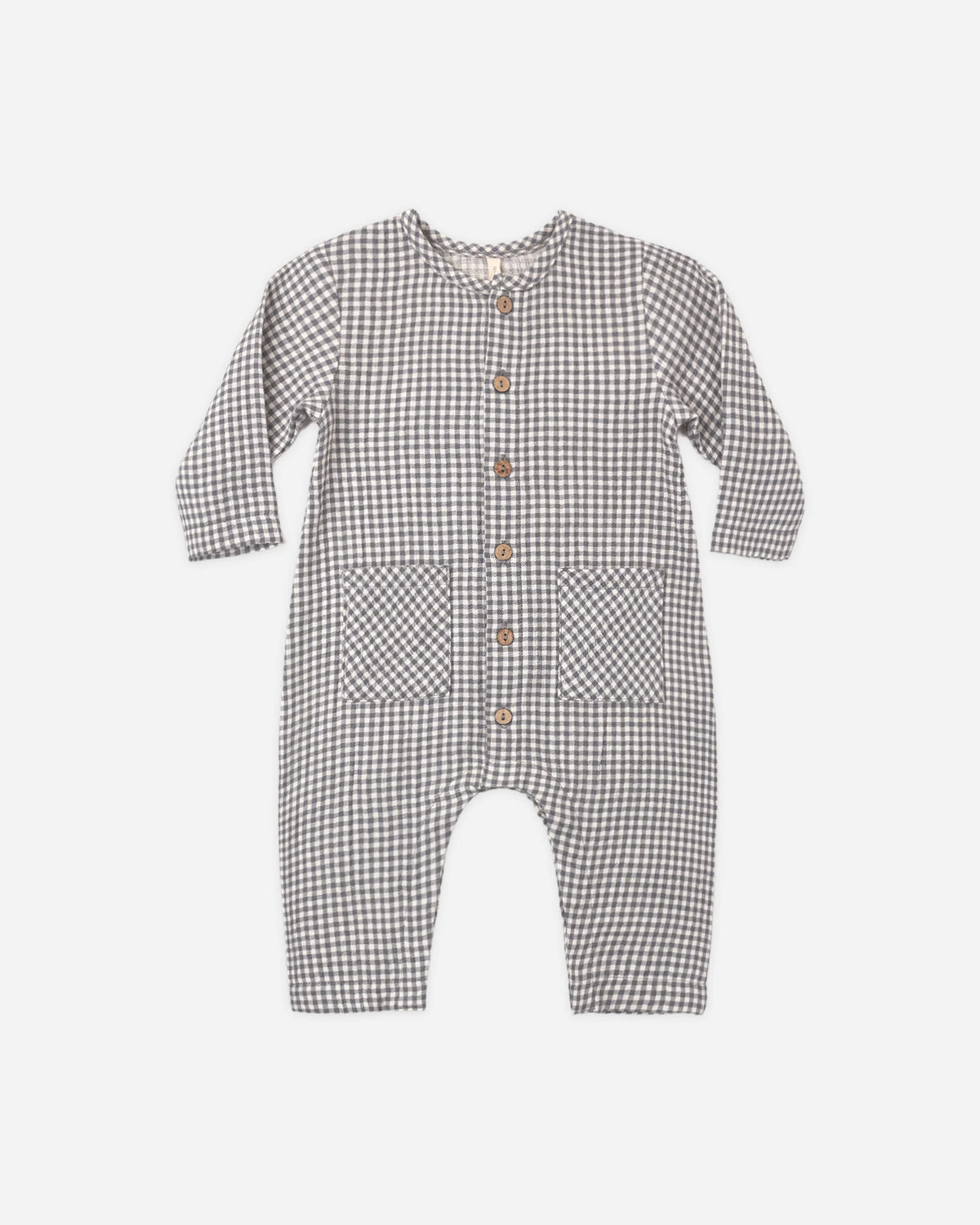 Pocketed Woven Jumpsuit Midnight Gingham