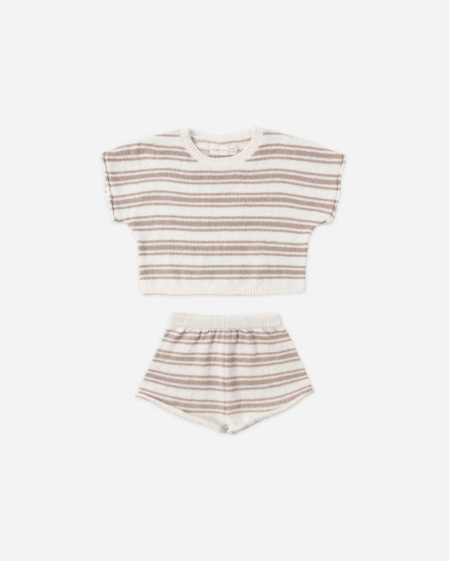 Relaxed Summer Knit Oat Stripe