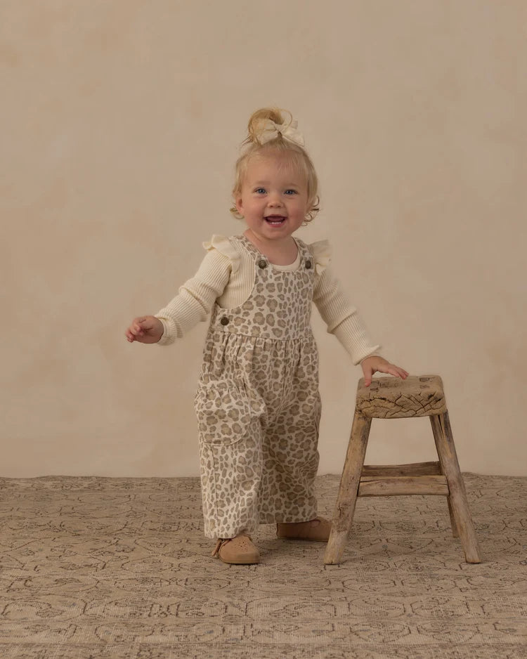 Wide Leg Overall Leopard