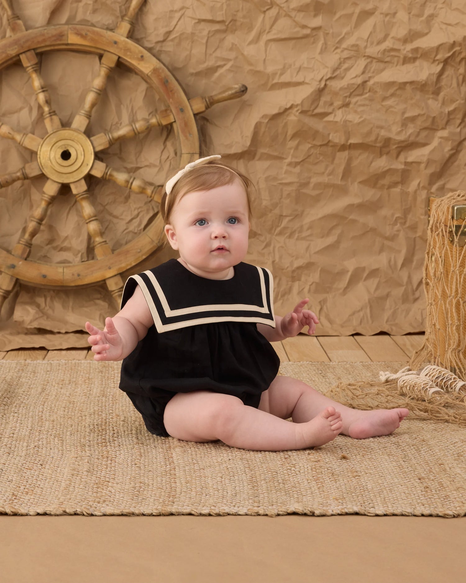 Sailor Romper - Black