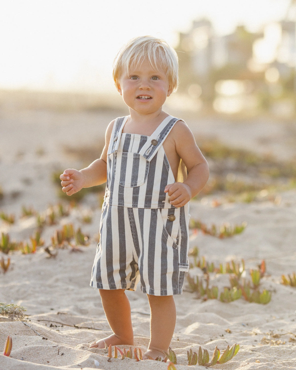 Denim Shortall Navy Stripe