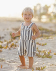 Denim Shortall Navy Stripe
