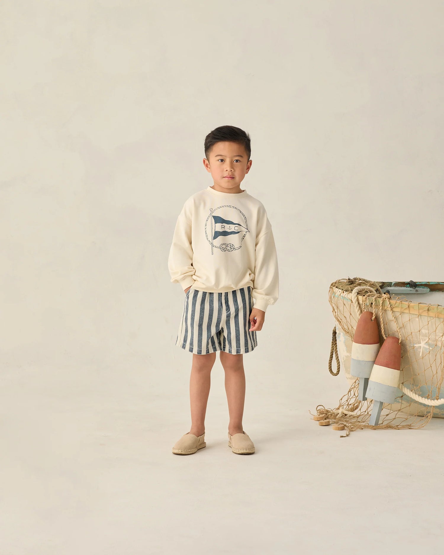Dawson Short Navy Stripe